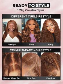 ALL READY WIG Pre Bleached Pre Plucked Pre-Cut Lace Melting Lace 5X5 Glueless Lace Closure Wig 100% Human Hair #4 Brown Body Wave 9AM HAIR - S4 - View 10