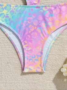 Tween-Mädchen 1 Stück Badeanzug mit Blumenmuster