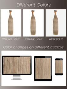 Seamless Clip Ins #8 12A Straight Seamless PU Weft Clip In Hair Extension 100% Real Raw Human Hair 7Pcs/Set - S8 - View 9