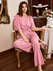 Côtesoire 2 pièces Ensembles de pyjamas décontractés pour femmes