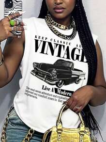 Maweii Áo ba lỗ không tay và áo ba lỗ cỡ lớn, thời trang cho mùa hè - trắng - Xem 4