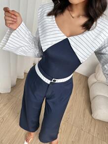 Modelyn Women Two Pieces Outfits For Daily Wear Fall Cloth For Women - Navy Blue - View 5