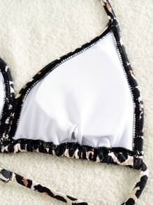 SHEIN 少女休闲舒适运动比基尼上衣三件套，买一送二