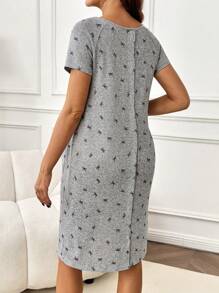 SHEIN Kleidung für Geburt und Wochenbett Pyjama Pyjama-Kleid Loungewear Nachthemd Bademantel Nachtwäsche Unterwäsche & Nachtwäsche Pyjama-Set