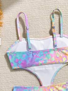 Tween-Mädchen 1 Stück Badeanzug mit Blumenmuster