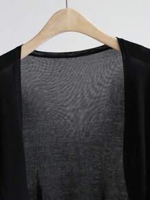 INAWLY 2pcs Women's Solid Color Long Sleeve Loose Thin Cardigan Set Fall Winter Cloth For Women - Multicolor - View 4