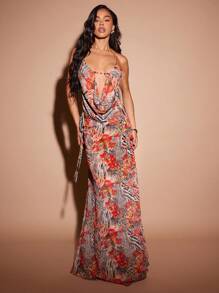 Hauture Damen Urlaubs Bluse mit Blumen- und Zebra-Muster, dekorative Kette, Rundhalsausschnitt