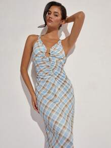 COSMINA Women's Long Dress, Fashionable For Summer - Multicolor - View 1