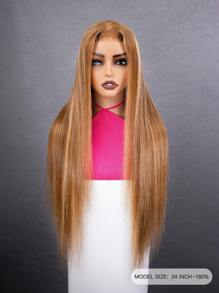 9AM HAIR STORE Wear Go Highlight Pre Cut 6*4 Transparent Lace Glueless Strave 180% 18-28 Inch P4/27 Honey Blonde Lace Cloce Wigs Piano Color Pre Pluched Hairline Daily Use Silky For Begins Travel Essential Weaves Human Hair Vampire Valentine’s Day Human Hair Lace Wig Natural Glueless Wig For Romantic Date For Women - S4/27 - 查看 4