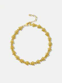 MOTF PREMIUM Pulsera con cadena de flor - Amarillo Oro - Ver 2