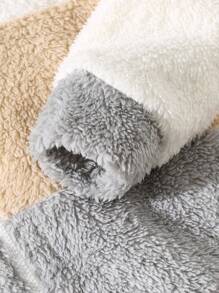 SHEIN Áo khoác nỉ có mũ, kiểu dáng thường ngày thoải mái cho bé trai, phù hợp cho đi học, mặc hàng ngày và mùa thu đông. - Xám - Xem 4