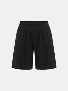 SHEIN 2 件套青少年男童休闲短袖上衣和短裤套装，运动装，街头服饰，朋克摇滚，校园风格，适合春夏季节，日常穿着，派对，音乐节 - 彩色 - 查看 6