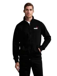 Puma Men Essential 2 Col Track Jacket TR - Black - View 1