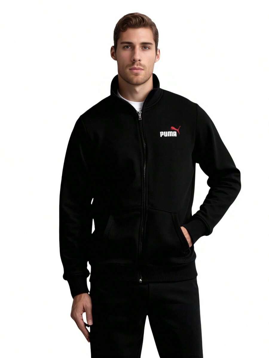 Puma Men Essential 2 Col Track Jacket TR - Black - View 1