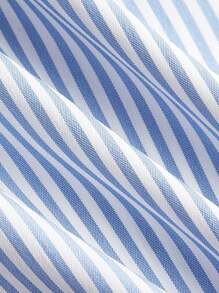 SHEIN EZwear 2 Stücke/Set sommerliche neue gewascheneBaumwoll-Streifen-Loose Hosen