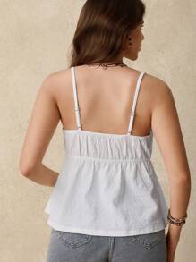 Boho Mama Top canotta con nodo frontale e ricamo floreale per donne in gravidanza