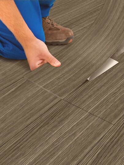 1 rollo de 3M Autoadhesivo Impermeable Pegatina de Piso de PVC, Grano de Madera Diario a Prueba de Aceite Piso Adhesivo para Cocina, Dormitorio, Sala de Estar, Decoración del Hogar