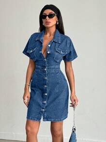 EURMUSE 浅洗蓝色牛仔背心，夏季时尚