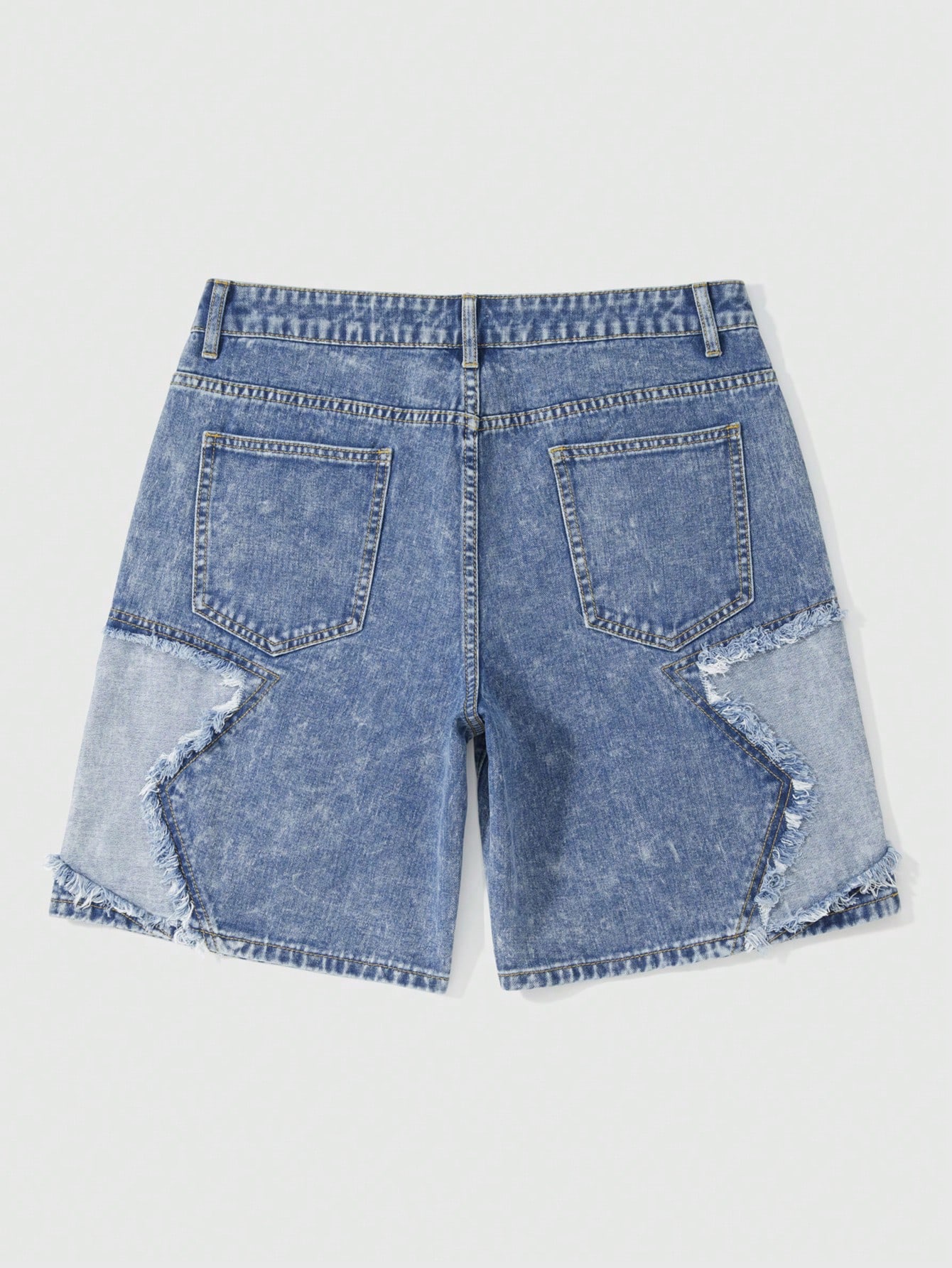 ★LUVISTRUE★IM DENIM STAR PATCH SHORTS(NAVY)★正規品/送料込 IM DENIM STAR PATCH SHORTS(NAVY) - LUVISTRUE