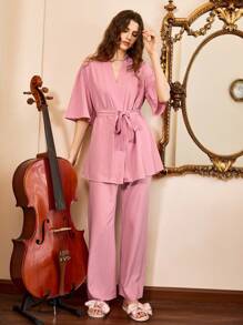 Côtesoire 2 pièces Ensembles de pyjamas décontractés pour femmes
