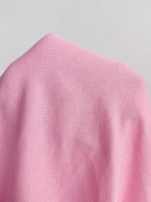 SHEIN EZwear Chaqueta minimalista de moda rosa para mujer, adecuada para el verano