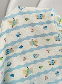 SHEIN Pantalones holgados de maternidad con estampado de dibujos animados, cintura ajustable - Multicolor - Ver 6