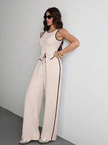 SHEIN Tall Conjuntos de dos piezas para mujer para uso diario - Albaricoque - Ver 3