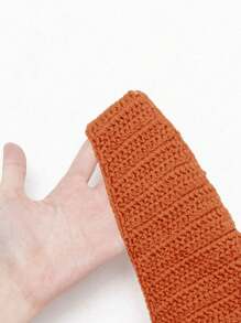 Swim Mod Women's Strawberry Crocheted Shawl, Fashion For Summer - Orange - View 6