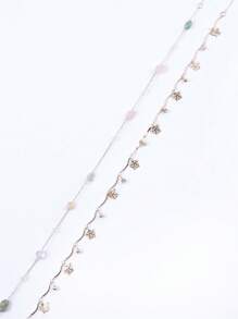 MUSERA Butterfly Gold Waist Belt Chain Crystal Pearl Chain Festival