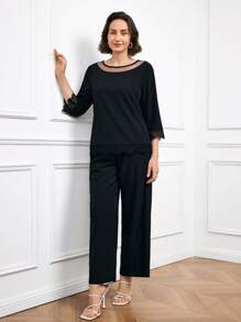 Miaspire Women Two Pieces Outfits For Daily Wear,Business Casual - Black - View 5