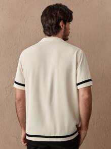 HIMLAND 男士梭织休闲短袖纽扣衬衫，Old Money