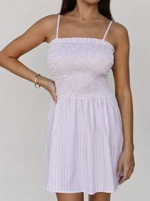 Roylia Đầm hai dây eo xếp nếp dễ thương & ngọt ngào cho nữ, mùa hè - Nhiều màu - Xem 6