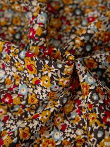 Boho Mama 孕妇碎花连体裤，休闲短袖夏季 - 彩色 - 查看 7