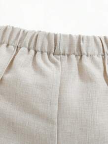 3 件套男婴/女婴绅士装 - 白色长袖衬衫、T 恤、背心和裤子套装，优雅春夏季西装，适合生日派对、洗礼、1 岁生日、正式活动、婚礼嘉宾、花童