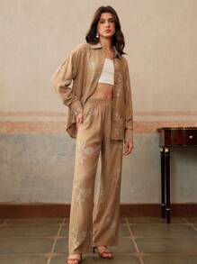 Anewsta Women Two Pieces Outfits For Daily Wear - Champagne - View 1