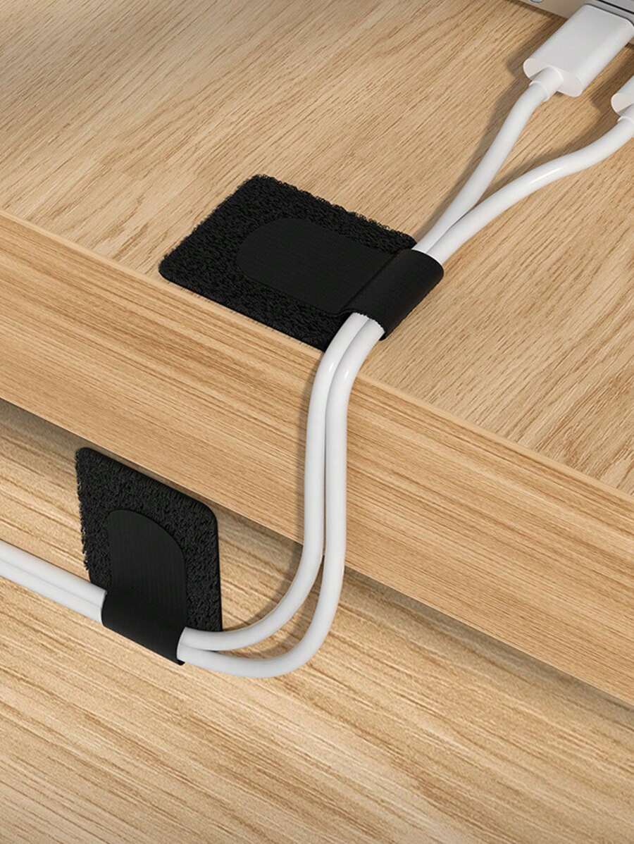 10 件/20 件/30 件电缆整理器、便携式电线扎带、钩环紧固线整理器,适用于家庭和办公室 - 彩色 - 查看 1