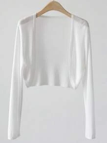 INAWLY 2pcs Women's Solid Color Long Sleeve Loose Thin Cardigan Set Fall Winter Cloth For Women - Multicolor - View 3