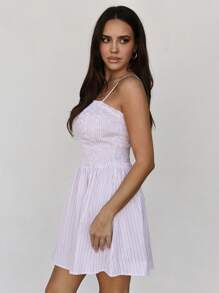 Roylia Đầm hai dây eo xếp nếp dễ thương & ngọt ngào cho nữ, mùa hè - Nhiều màu - Xem 4