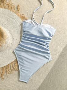 Soleia Women's Summer Vacation Beach Starfish Decor Ruffle Slim One-Piece Swimsuit Bathing Suits For Women Swim Suits For Women Summer Bathing Suits For Women One Piece