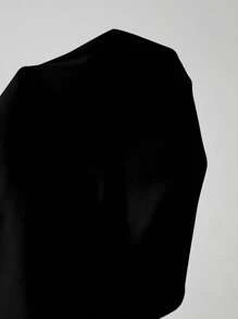 INAWLY Damsexiga sommarsexiga kontrastspetsar med V-ringad volang smal kamisole - Svart - Visa 5