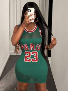 BamGleam Váy in họa tiết thời trang dành cho nữ, phù hợp cho mùa hè - màu xanh lá - Xem 7