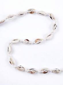 MUSERA Shell Rope Belly Chain Rope Festival Holiday Summer - White - View 2