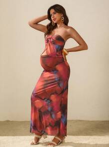 SHEIN Maternity Two Pieces Suits Summer Outfits For Women - Multicolor - View 3