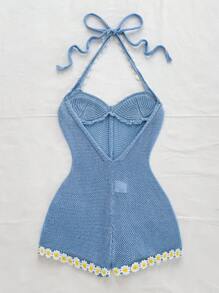 Soleia Women's Daisy Sleeveless Jumpsuit Beach Vacation Outfits Spring Summer Outfits For Women Beach West Music Festival Bohemia Boho