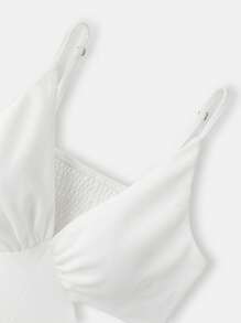 Maija 2025 Herbst/Winter Neu Weißer asymmetrischer Schnitt, asymmetrisches Schulterdesign, asymmetrischer Ausschnitt, Seitentasche Jumpsuit, modisch, modern, elegant, urban romantisch, raffiniert, Y2K, Country Music Festival, Old Money Stil, Korean Wave, Flughafen Reise, Straße, Hochzeitsgast, Geburtstag, Halloween, Business Lässig, Büro, Date, Party, Ausflug, Flughafen, Rückkehr zur Schule Herbst/Winter Damenoutfit