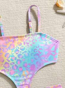Tween-Mädchen 1 Stück Badeanzug mit Blumenmuster
