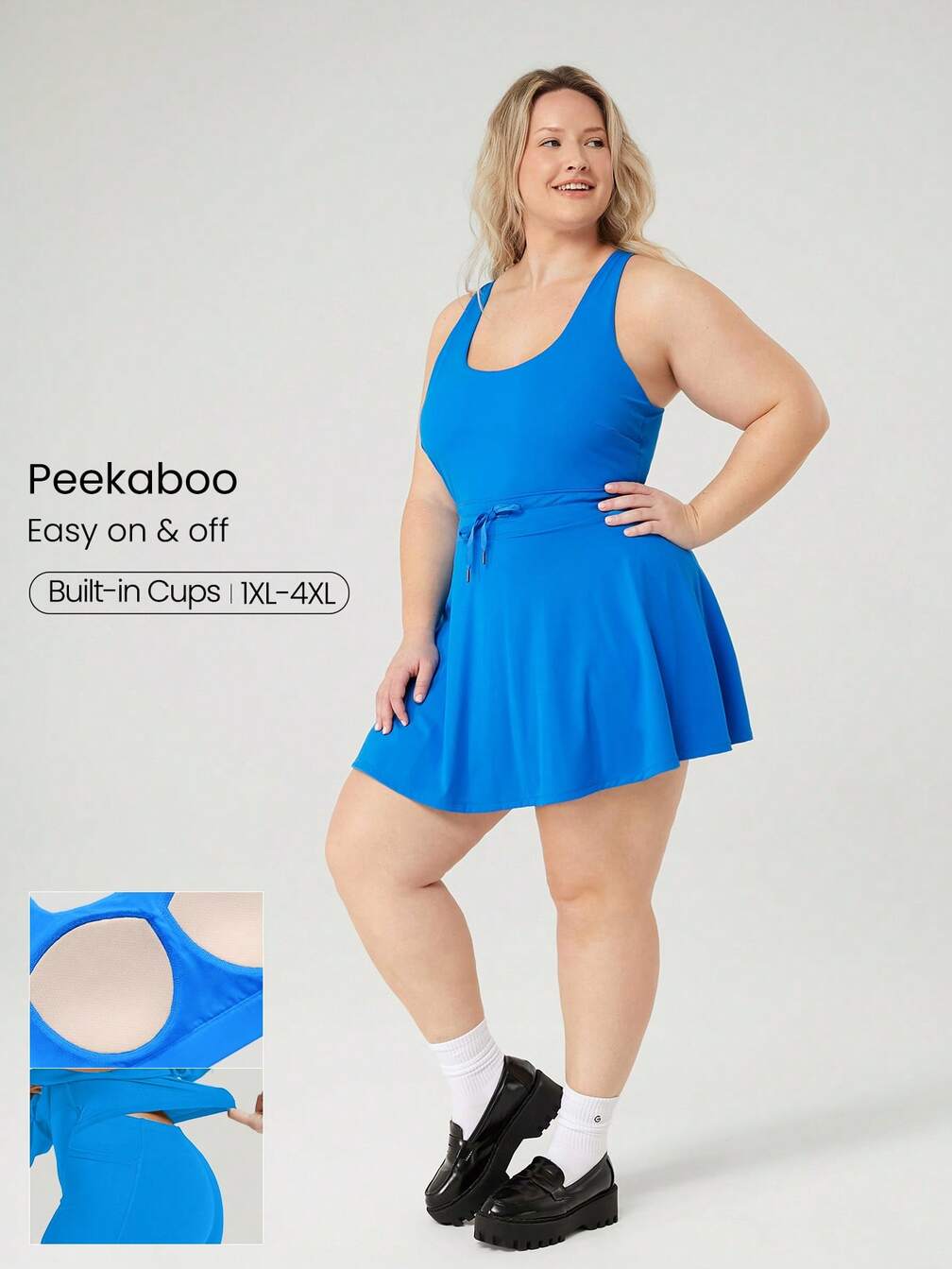 plus size active dress with shorts Amazon.com: HDE Womens Plus Size Tennis Athletic Workout Dress Adjustable  Straps Exercise Golf Dress with Built-in Shorts & Bra Black