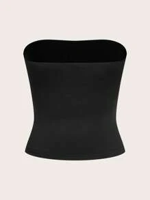 SHEIN EZwear 4 Pieces Women Fashionable Cropped Top Suitable For Summer