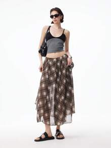 LYSMO Women's Sheer Chiffon Various Midi Skirts - Spring/Summer 2025 New Arrival