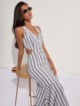 COSMINA Elegantes Frauen Meerjungfrauenkleid mit Hohlrücken, Frühjahrs-/Sommerfrauenkleider